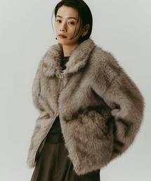 andme | ミックスファージャケット(その他アウター)