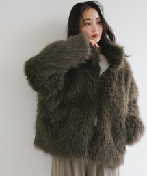 andme | ミックスファージャケット(その他アウター)