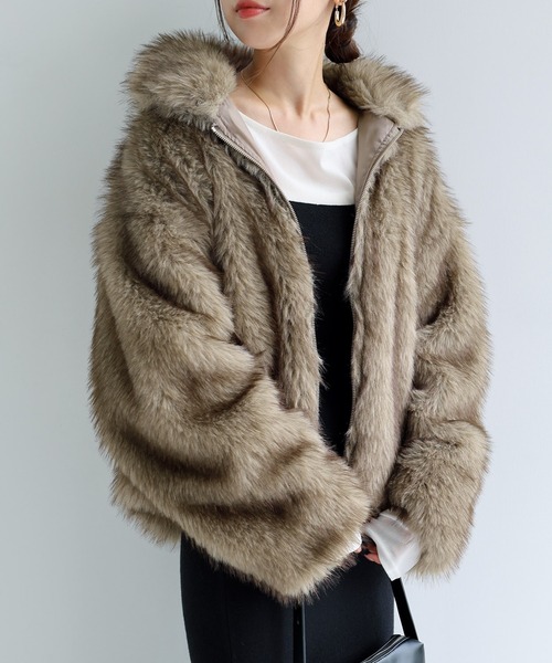 ミックスファージャケット（その他アウター）｜andme（アンドミー）の