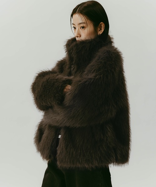 セール】ミックスファージャケット（その他アウター）｜andme