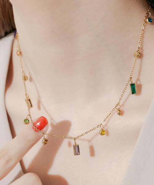 SMELLY（スメリー）の「ビジューチャームネックレス（ネックレス・レディース・ゴールド系その他・-）」の2枚目の写真