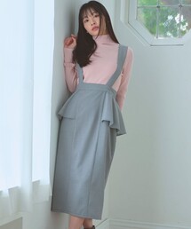 Feroux | 【2WAY】サス付きペプラムデザイン スカート(スカート)