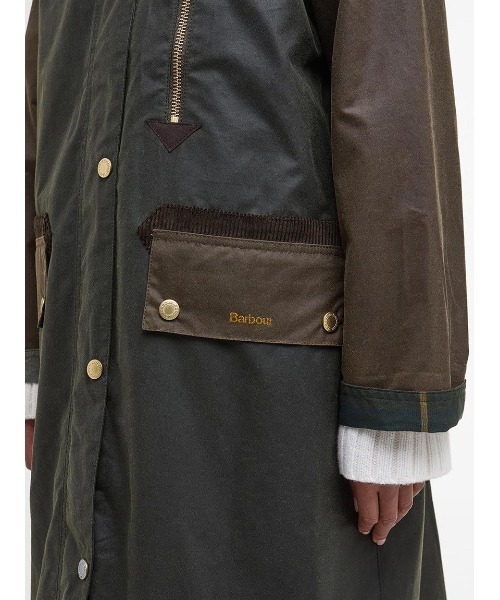 Barbour(バブアー)の「Evetteワックスジャケット(テーラードジャケット・レディース・ブラウン/オリーブ・8/10)」の9枚目の写真
