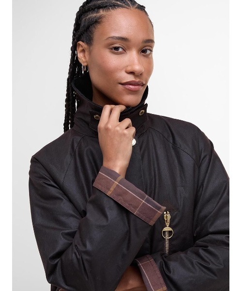 Barbour(バブアー)の「Evetteワックスジャケット(テーラードジャケット・レディース・ブラウン/オリーブ・8/10)」の13枚目の写真