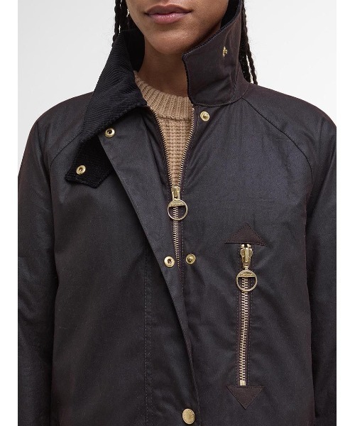 Barbour(バブアー)の「Evetteワックスジャケット(テーラードジャケット・レディース・ブラウン/オリーブ・8/10)」の18枚目の写真