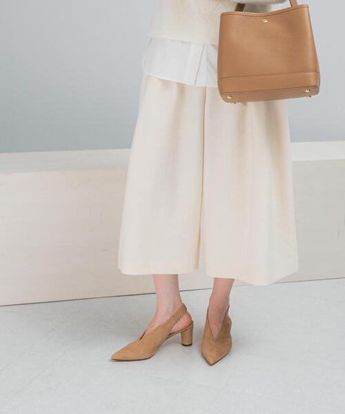 URBAN RESEARCH ROSSO WOMEN（アーバンリサーチ　ロッソ）の「ダブルクロスフォルムタックパンツ（その他パンツ・レディース・チャコールグレー/アイボリー・36/38）」の3枚目の写真