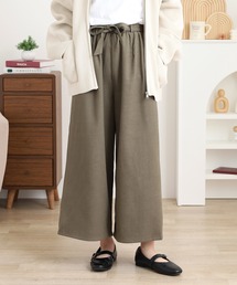 laulea 起毛ツイルクロプトワイドパンツ