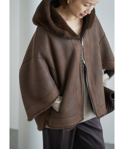 LOU ANDREA/ルーアンドレア ECO FUR BZ エコファーブルゾン（その他