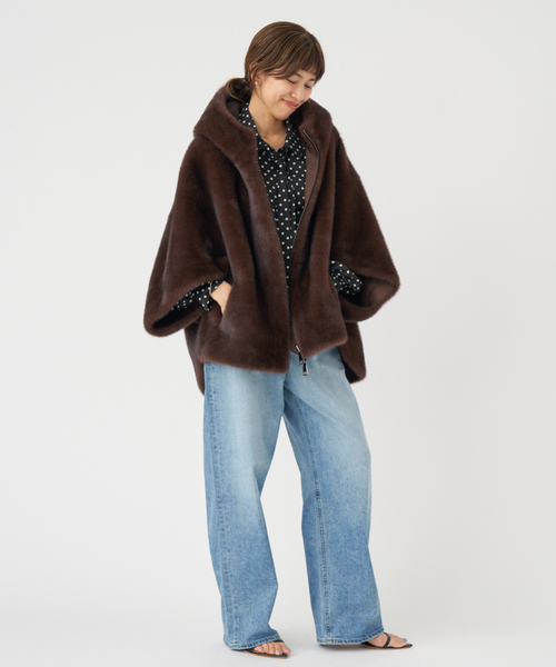 LOU ANDREA/ルーアンドレア ECO FUR BZ エコファーブルゾン（その他