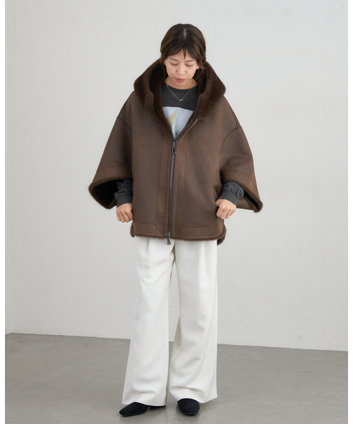 LOU ANDREA/ルーアンドレア ECO FUR BZ エコファーブルゾン（その他