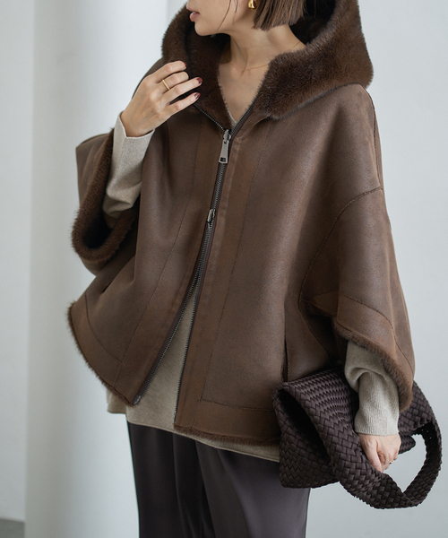 LOU ANDREA/ルーアンドレア ECO FUR BZ エコファーブルゾン（その他