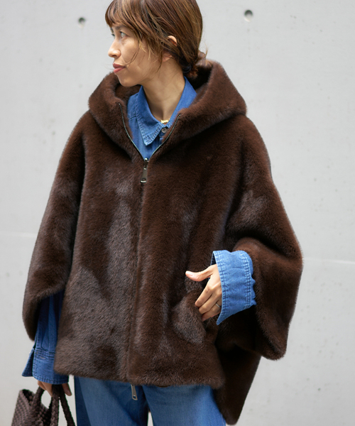 LOU ANDREA/ルーアンドレア ECO FUR BZ エコファーブルゾン（その他