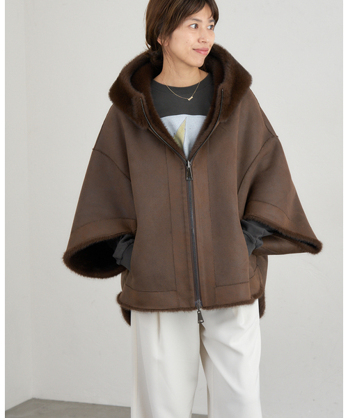 LOU ANDREA/ルーアンドレア ECO FUR BZ エコファーブルゾン イエナ IENA LOU ANDREA/ルーアンドレア ECO FUR BZ エコファー