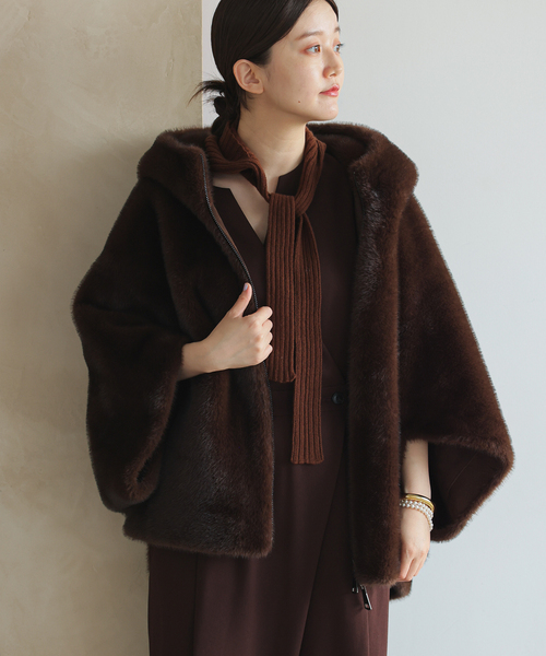 LOU ANDREA/ルーアンドレア ECO FUR BZ エコファーブルゾン イエナ IENA LOU ANDREA/ルーアンドレア ECO FUR BZ エコファー