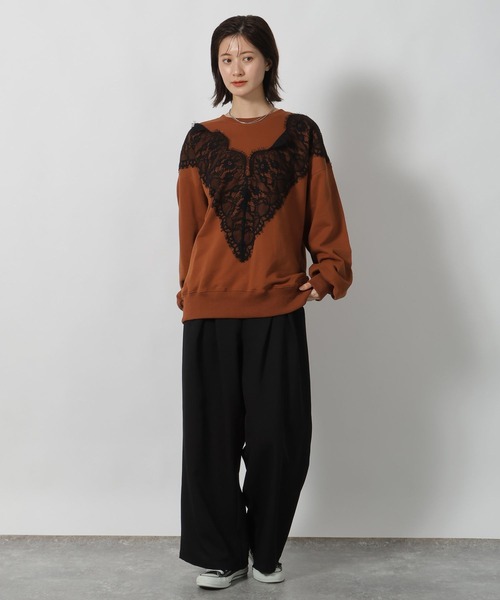 LAKOLE（ラコレ）の「ダブルタックスラックスパンツ / 593438（その他パンツ・レディース・ブラウン/ブラック/グレー・FREE）」の4枚目の写真