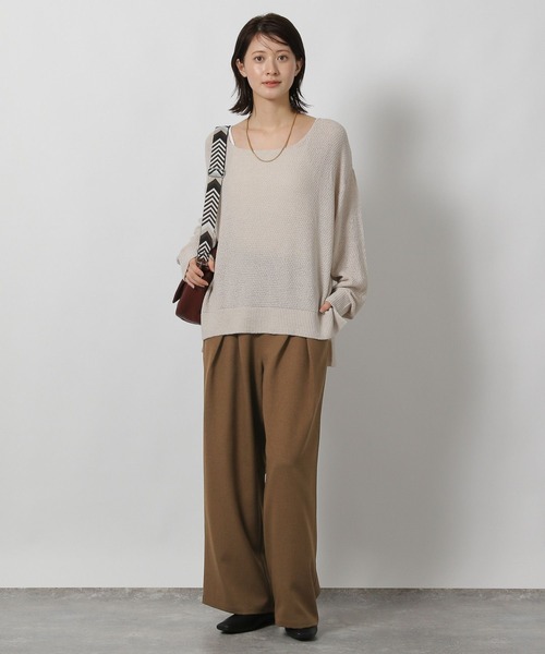 LAKOLE（ラコレ）の「ダブルタックスラックスパンツ / 593438（その他パンツ・レディース・ブラウン/ブラック/グレー・FREE）」の9枚目の写真