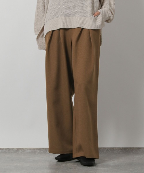 LAKOLE（ラコレ）の「ダブルタックスラックスパンツ / 593438（その他パンツ・レディース・ブラウン/ブラック/グレー・FREE）」の10枚目の写真