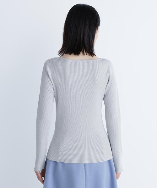 ◇ニュアンスネックラメリブニット（ニット/セーター）｜NATURAL