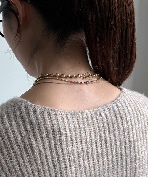 DouDou（ドゥドゥ）の「ボリュームケーブルプルオーバー（ニット/セーター・レディース・カーキ/チャコールグレー/ベージュ/ブラウン・FREE）」の7枚目の写真