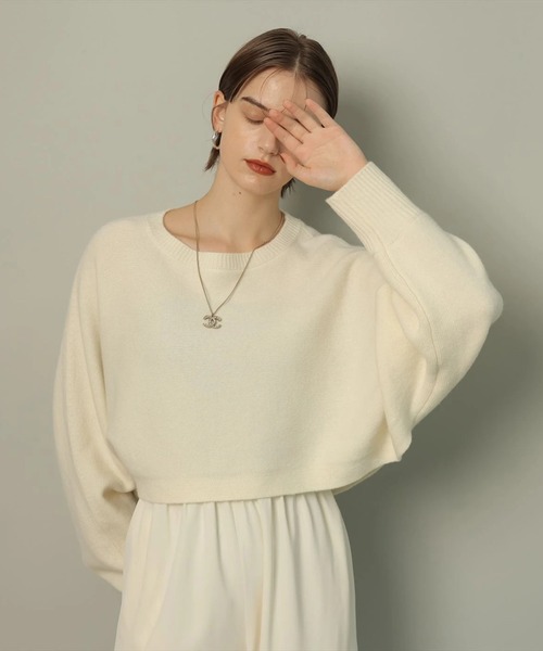 CADUNE（カデュネ）の「アクアケープニット（ニット/セーター）」 - WEAR