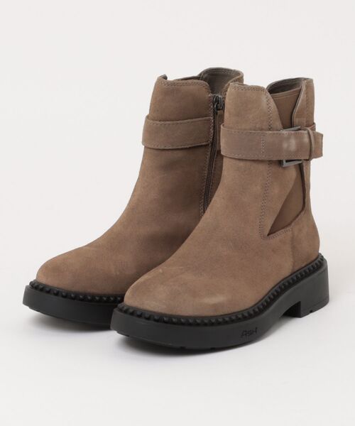 ASH/アッシュ【MARGOT】ベルト厚底ショートブーツ サイドゴア
