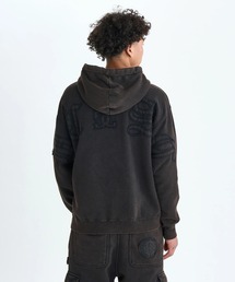 25 HIDDEN ZH /DCセットアップ対応ロゴバックアップリケジップアップパーカー・フーディー