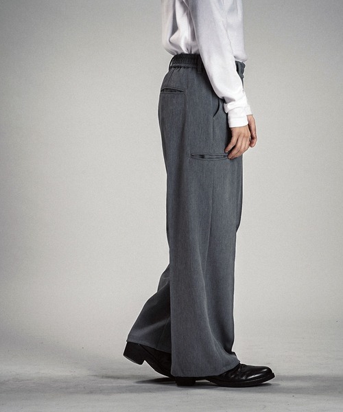 NO ID.（ノーアイディ）の「【NO ID.】Easy Trousers / イージー トラウザーズ（スラックス・メンズ・グレー/ブラック・2/1）」の22枚目の写真