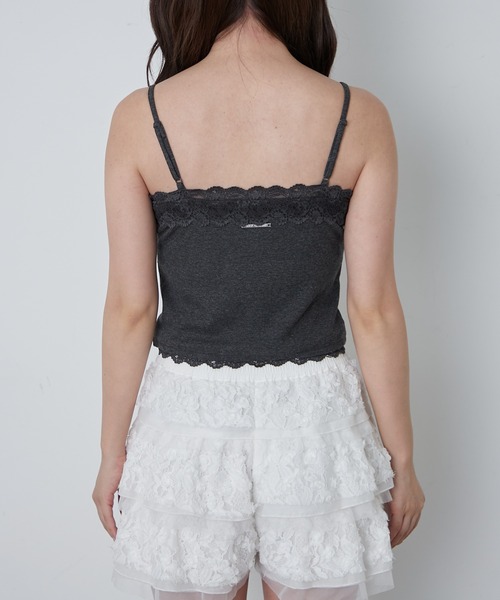 RAY CASSIN（レイカズン）の「パット付レースキャミ（キャミソール・レディース・チャコールグレー/レッド系その他2/ホワイト系その他/ブラック/ブラック系その他2/グレー系その他2・S）」の21枚目の写真