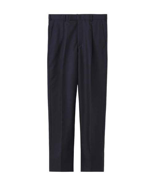 JOHN LAWRENCE SULLIVAN(ジョンローレンスサリバン)の「WOOL TUCKED TROUSERS(スラックス・メンズ・ブラック/ブラウン・44/46)」の1枚目の写真