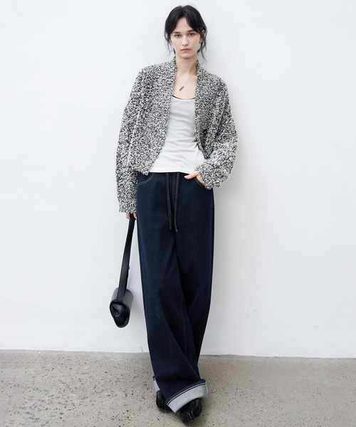 tageechita（タジチタ）の「【tageechita】ドロスト ストレートワイドデニムパンツ（デニムパンツ・レディース・インディゴブルー・S/M/L）」の10枚目の写真