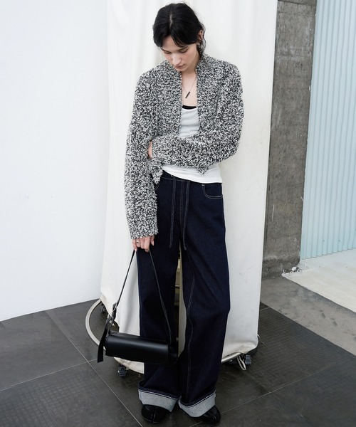 tageechita（タジチタ）の「【tageechita】ドロスト ストレートワイドデニムパンツ（デニムパンツ・レディース・インディゴブルー・S/M/L）」の17枚目の写真