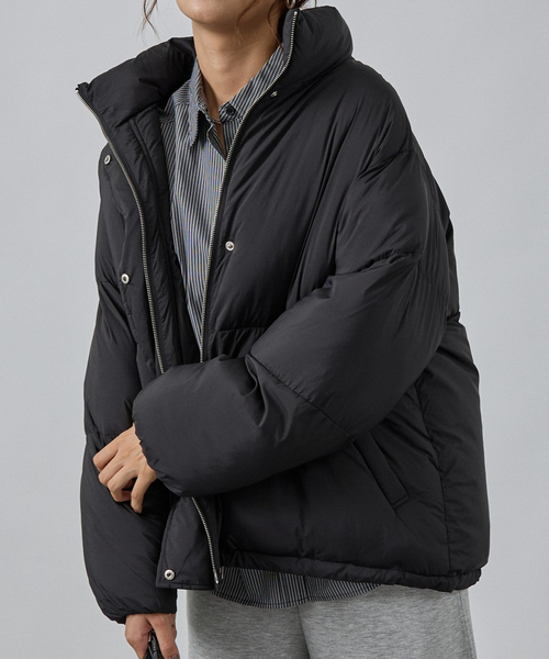 abahouse mavie（アバハウスマヴィ）の「中綿オーバースタンドブルゾン（ブルゾン・レディース・ブラック/ブラウン/クリーム・フリー）」の2枚目の写真