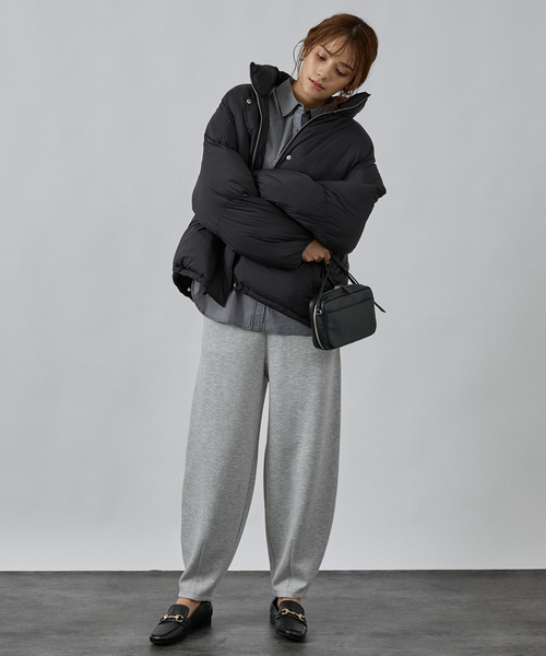 abahouse mavie（アバハウスマヴィ）の「中綿オーバースタンドブルゾン（ブルゾン・レディース・ブラック/ブラウン/クリーム・フリー）」の10枚目の写真