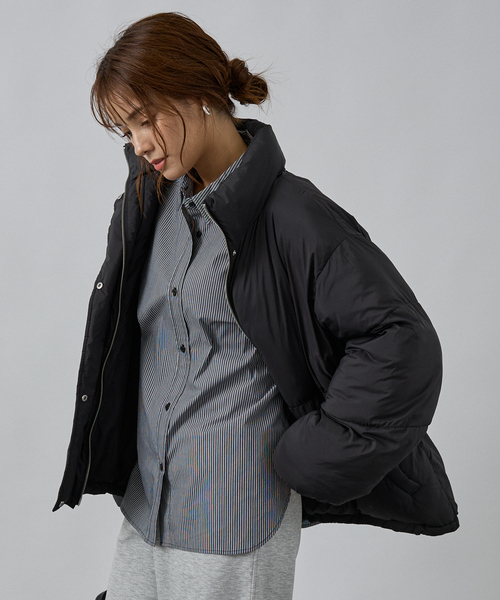 abahouse mavie（アバハウスマヴィ）の「中綿オーバースタンドブルゾン（ブルゾン・レディース・ブラック/ブラウン/クリーム・フリー）」の11枚目の写真