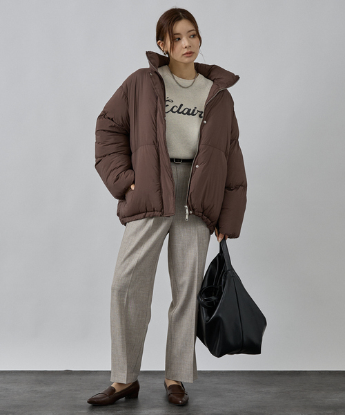 abahouse mavie（アバハウスマヴィ）の「中綿オーバースタンドブルゾン（ブルゾン・レディース・ブラック/ブラウン/クリーム・フリー）」の14枚目の写真