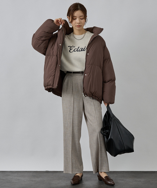 abahouse mavie（アバハウスマヴィ）の「中綿オーバースタンドブルゾン（ブルゾン・レディース・ブラック/ブラウン/クリーム・フリー）」の15枚目の写真