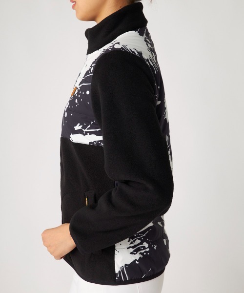 Loudmouth(ラウドマウス)の「LOUDMOUTH ラウドマウス ゴルフウェア 中綿入り ストレッチ 総柄 ハイネック フルジップ ブルゾン(ブルゾン・レディース・オレンジ系その他/ブラック系その他/ホワイト系その他・LL/M/L/S)」の15枚目の写真