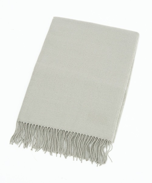 an meets zakka(アンミツザッカ)の「an meets zakka シンプル無地バリエーション大判ファー混アクリルマフラー(66cm×197cm)(マフラー・レディース・チャコール/ネイビー/コバルトブルー/マスタード/ブラウン/キャメル/ピンク/サーモンピンク/レッド/ボルドー/グレー/ダークグリーン/ブルー/ターコイズブルー/グレイッシュブルー/ライトイエロー/アイボリー/ライトブルー/ライトピンク/ピンクベージュ/ホワイト/ブラック・ONESIZE)」の4枚目の写真