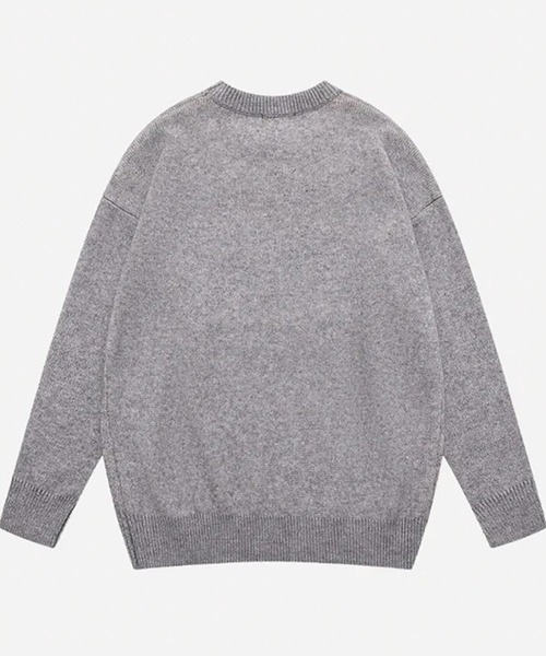 セール】“大胆フェイスグラフィック” ヴィンテージジャカードニット