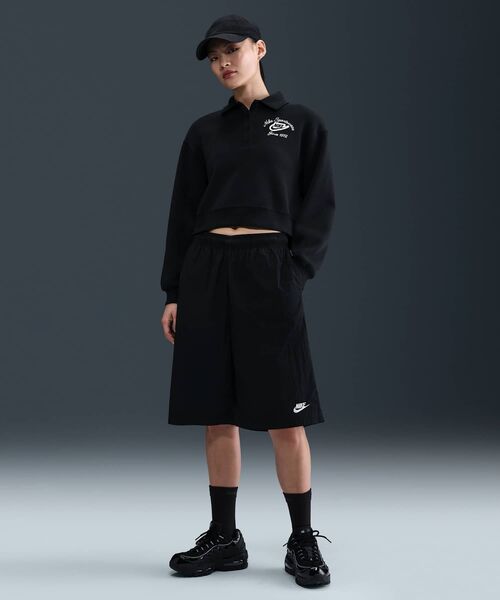 NIKE（ナイキ）の「ナイキ スポーツウェア フェニックス フリース ウィメンズ ルーズカラー プルオーバー トップ / Nike Sportswear Phoenix Fleece Women's Loose Collared Pull-Over Top IM7487-010 Black（ポロシャツ・レディース・ブラック・XS/M/S/L/XL）」の17枚目の写真