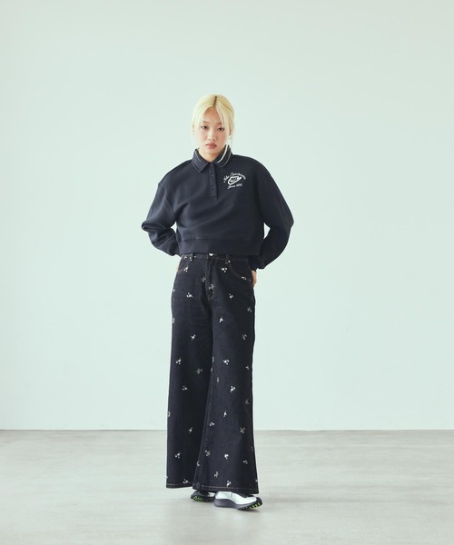 NIKE（ナイキ）の「ナイキ スポーツウェア フェニックス フリース ウィメンズ ルーズカラー プルオーバー トップ / Nike Sportswear Phoenix Fleece Women's Loose Collared Pull-Over Top IM7487-010 Black（ポロシャツ・レディース・ブラック・XS/M/S/L/XL）」の3枚目の写真