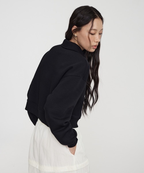 NIKE（ナイキ）の「ナイキ スポーツウェア フェニックス フリース ウィメンズ ルーズカラー プルオーバー トップ / Nike Sportswear Phoenix Fleece Women's Loose Collared Pull-Over Top IM7487-010 Black（ポロシャツ・レディース・ブラック・XS/M/S/L/XL）」の8枚目の写真