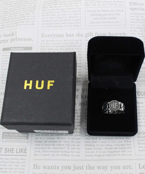 HUF（ハフ）の「リージョナルキューバリンクリング 指輪 REGIONAL CUBAN LINK RING（リング・メンズ・シルバー/ゴールド・7/8/9）」の3枚目の写真