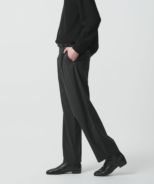 BEAUTY&YOUTH UNITED ARROWS（ビューティーアンドユースユナイテッドアローズ）の「ウーリー バレル 1プリーツ スラックス NO.9（スラックス・メンズ・ダークグレー/ブラック・L/XL/M/S）」の4枚目の写真