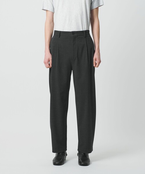 BEAUTY&YOUTH UNITED ARROWS（ビューティーアンドユースユナイテッドアローズ）の「ウーリー バレル 1プリーツ スラックス NO.9（スラックス・メンズ・ダークグレー/ブラック・L/XL/M/S）」の9枚目の写真