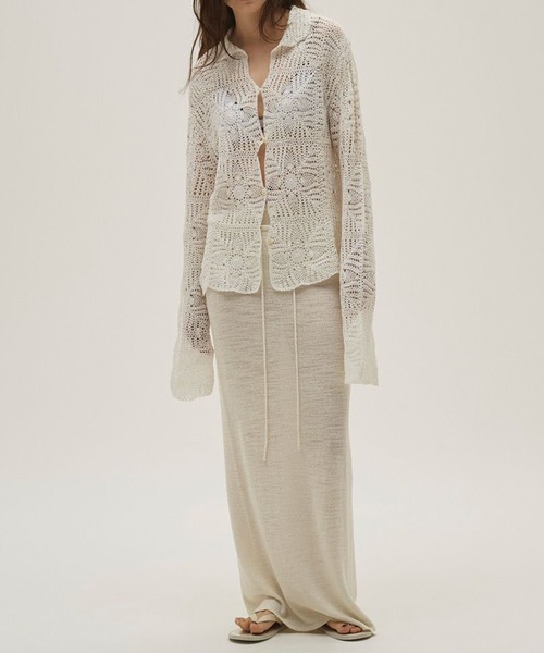 TODAYFUL(トゥデイフル)の「【TODAYFUL/トゥデイフル】Miniboucle Knit Skirt/ニットスカート(スカート・レディース・キナリ/ダークグレー/チョコ・36/38)」の1枚目の写真