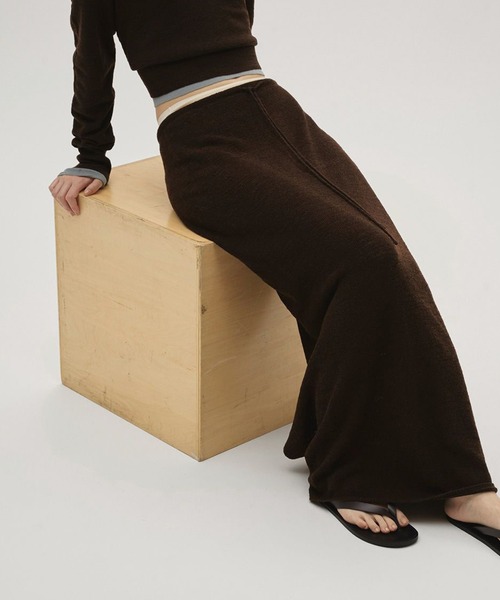 TODAYFUL(トゥデイフル)の「【TODAYFUL/トゥデイフル】Miniboucle Knit Skirt/ニットスカート(スカート・レディース・キナリ/ダークグレー/チョコ・36/38)」の8枚目の写真