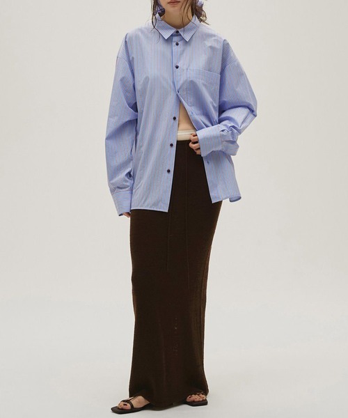 TODAYFUL(トゥデイフル)の「【TODAYFUL/トゥデイフル】Miniboucle Knit Skirt/ニットスカート(スカート・レディース・キナリ/ダークグレー/チョコ・36/38)」の4枚目の写真