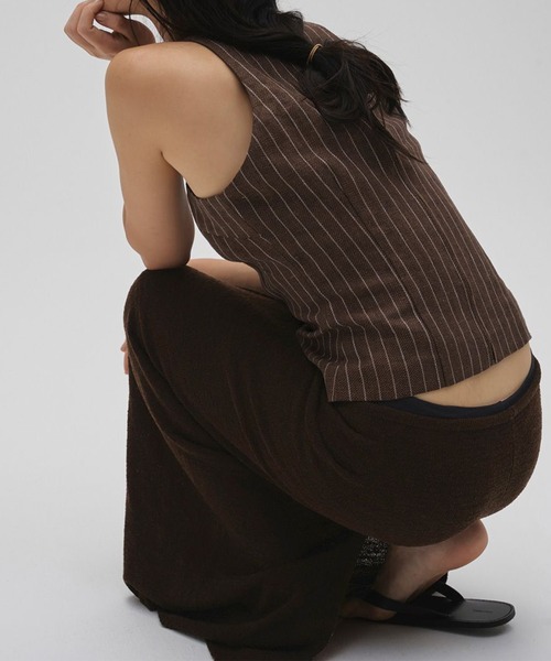 TODAYFUL(トゥデイフル)の「【TODAYFUL/トゥデイフル】Miniboucle Knit Skirt/ニットスカート(スカート・レディース・キナリ/ダークグレー/チョコ・36/38)」の7枚目の写真