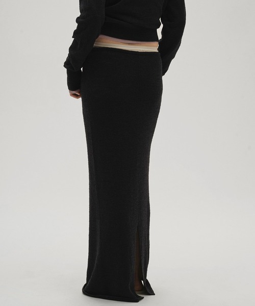 TODAYFUL(トゥデイフル)の「【TODAYFUL/トゥデイフル】Miniboucle Knit Skirt/ニットスカート(スカート・レディース・キナリ/ダークグレー/チョコ・36/38)」の16枚目の写真